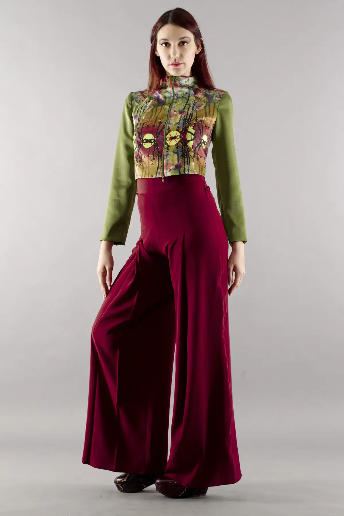 Bottiglia astratta blu - oro 