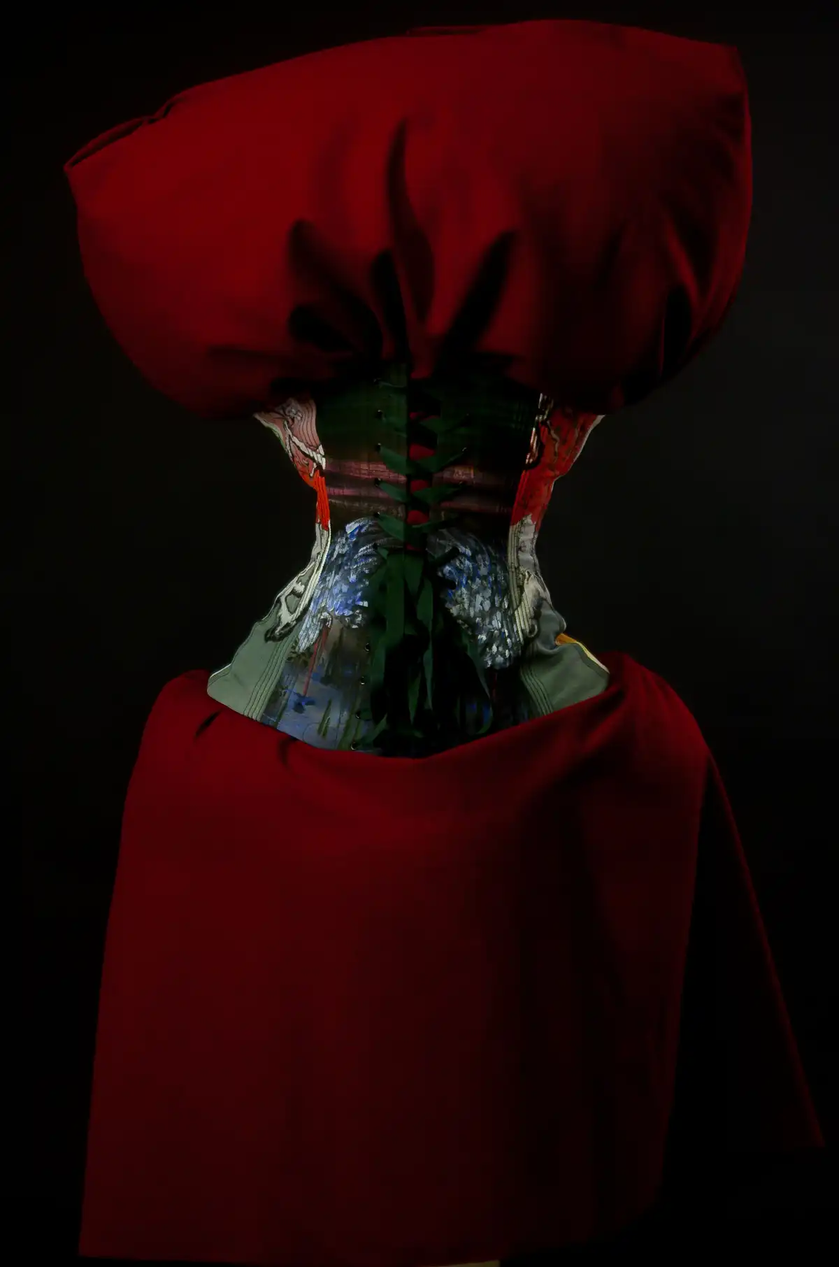 Bottiglia astratta blu - oro 