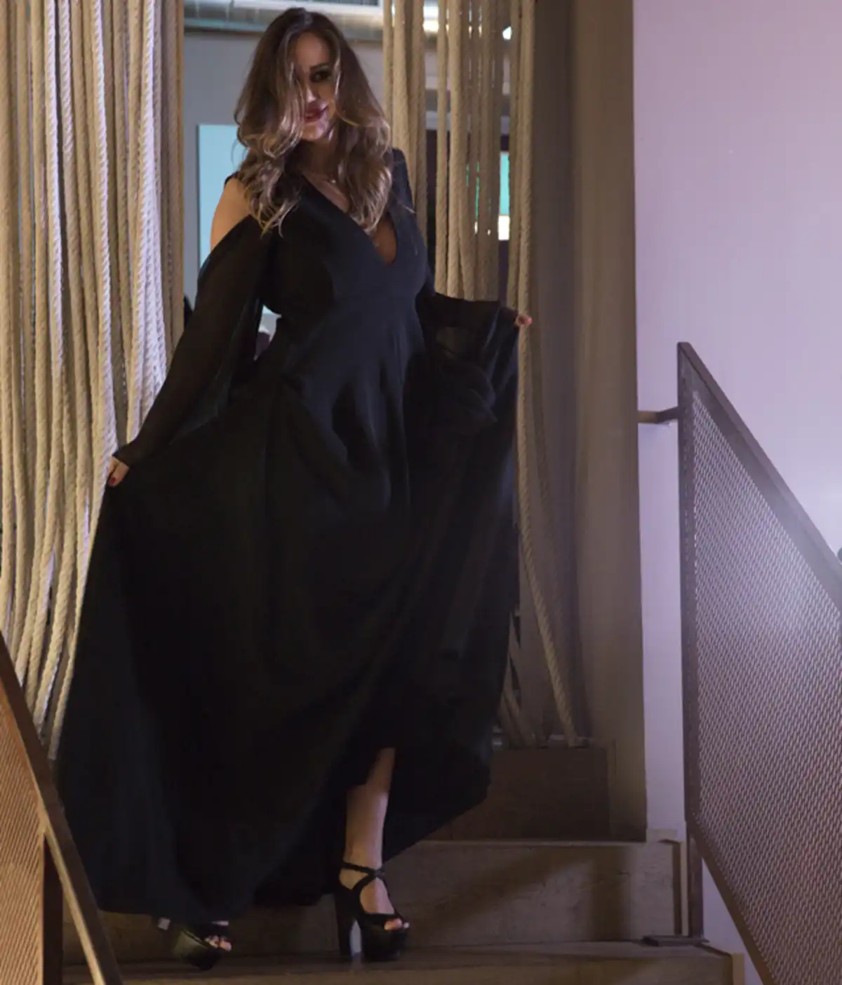 Bottiglia astratta blu - oro 