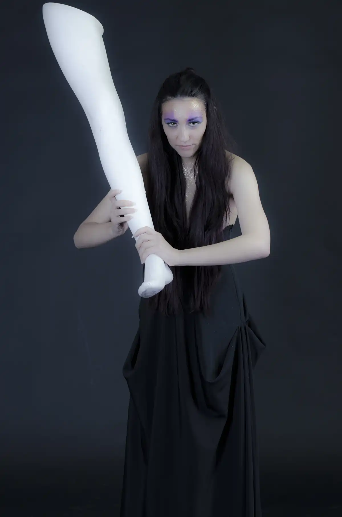 Bottiglia astratta blu - oro 