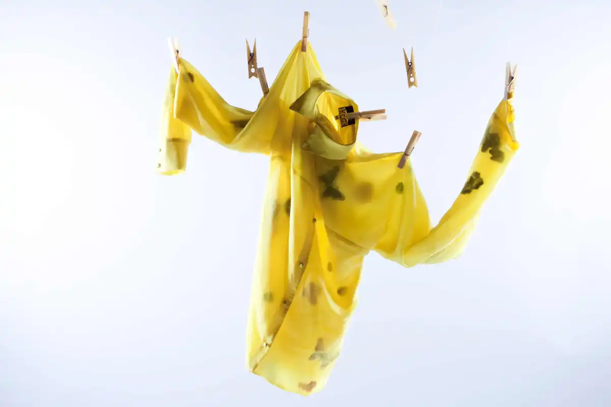 Bottiglia astratta blu - oro 