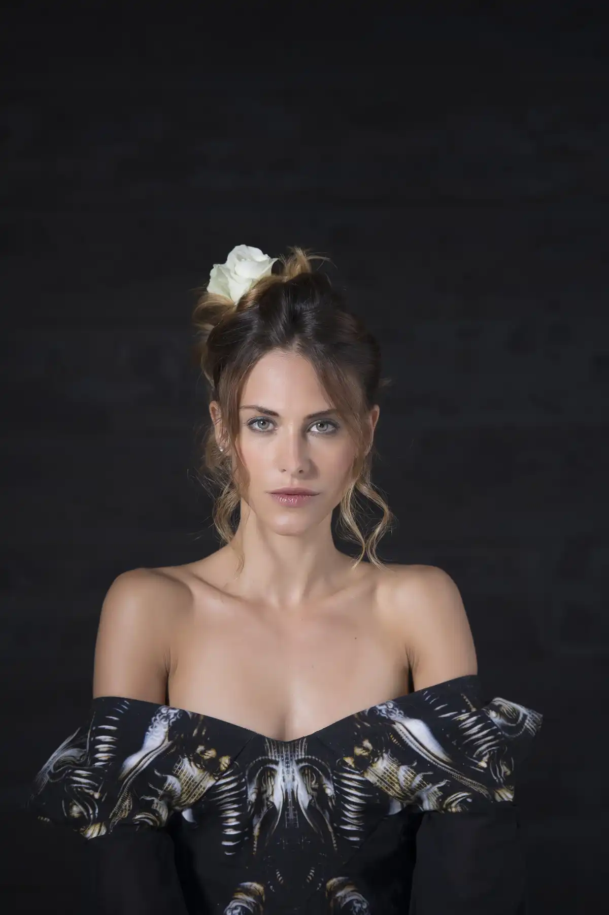 Bottiglia astratta blu - oro 