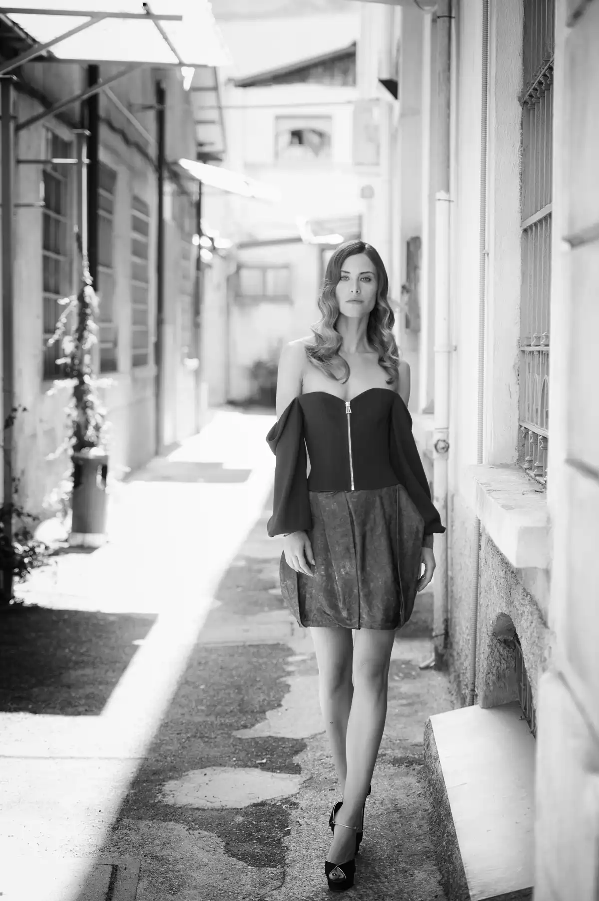 Bottiglia astratta blu - oro 