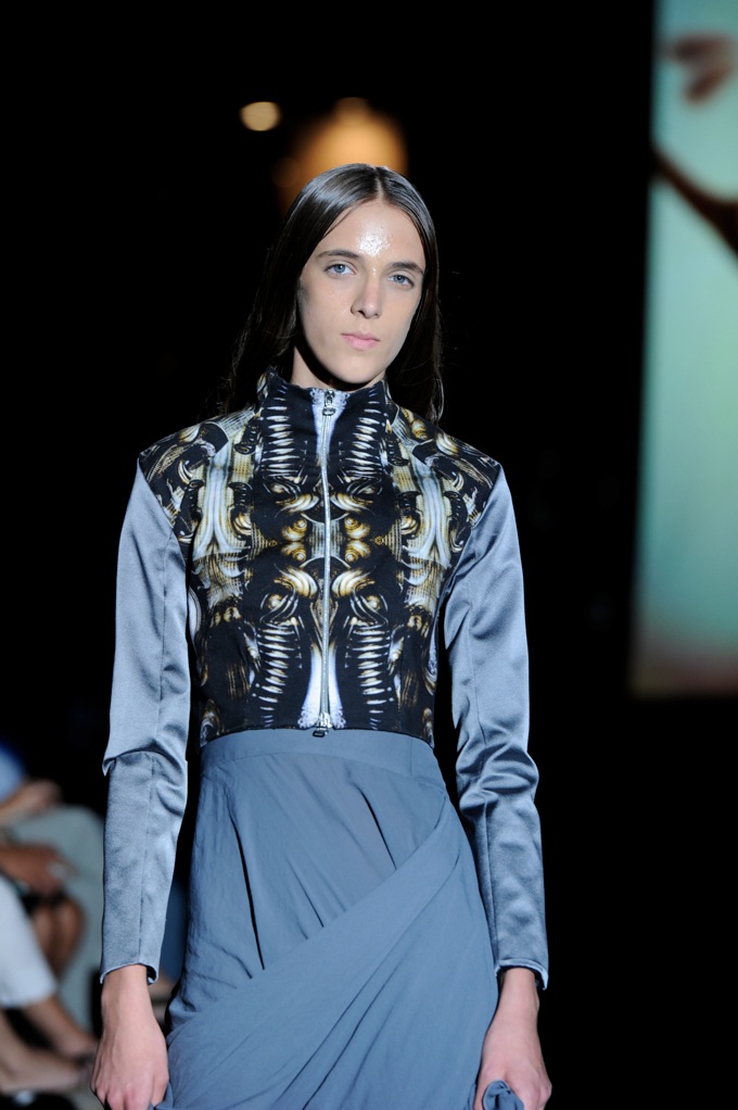 Bottiglia astratta blu - oro 