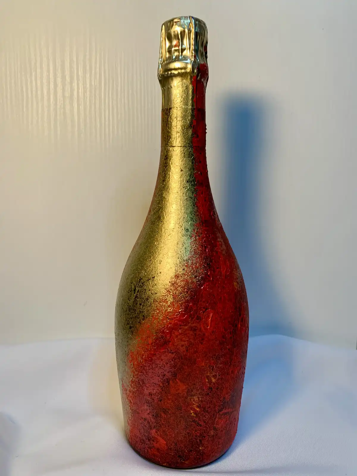 Bottiglia astratta blu - oro 