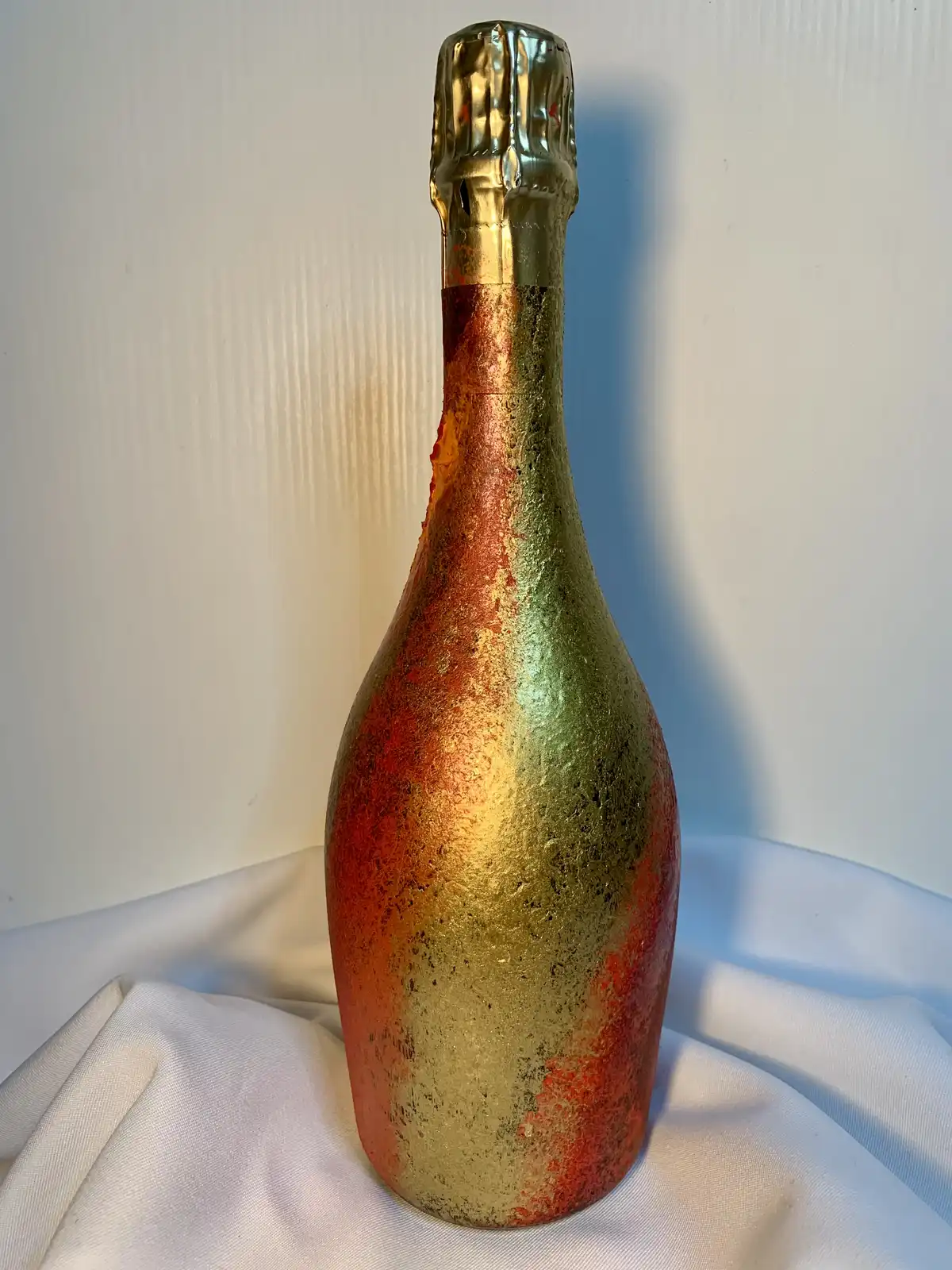 Bottiglia astratta blu - oro 